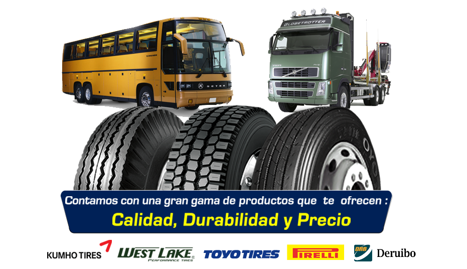 banner llantas de camion